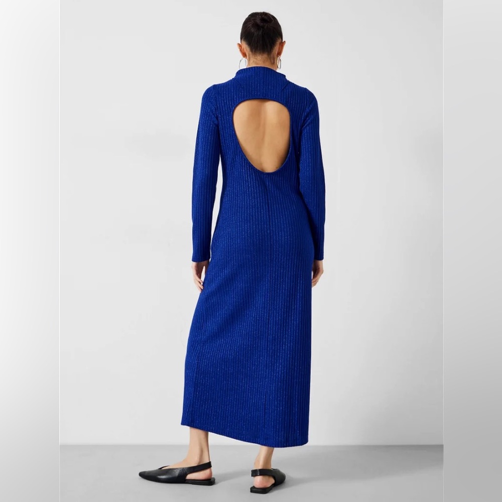 Hush UK Royal Blue Open Back dress